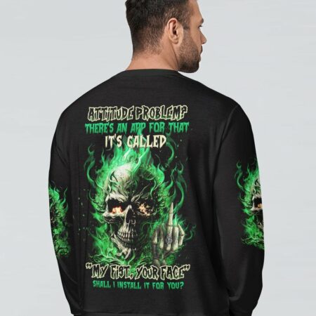 ATTITUDE PROBLEM SKULL ALL OVER PRINT - TLTW2003234