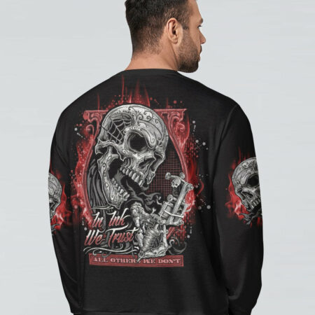 IN INK WE TRUST SKULL ALL OVER PRINT - TLNO0404234