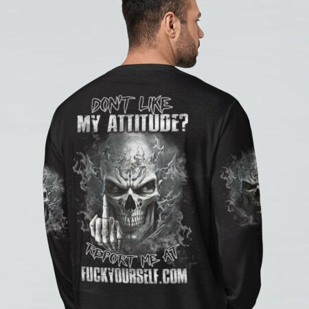 DON'T LIKE MY ATTITUDE MAD SKULL ALL OVER PRINT - TLNZ2604232
