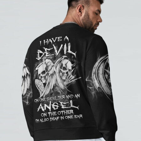 I HAVE A DEVIL ON ONE SHOULDER ALL OVER PRINT - YHHN2303234
