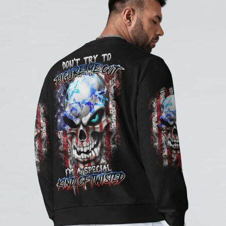 DON'T TRY TO FIGURE ME OUT AMERICA SKULL ALL OVER PRINT - TLTR2003235