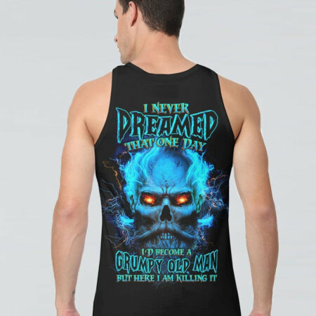 I NEVER DREAMED THAT ONE DAY GRUMPY OLD MAN SKULL ALL OVER PRINT - TLTW0704234
