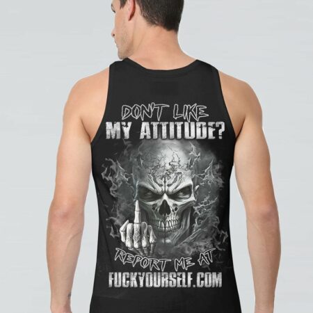 DON'T LIKE MY ATTITUDE MAD SKULL ALL OVER PRINT - TLNZ2604232