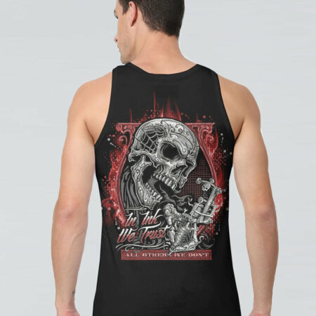 IN INK WE TRUST SKULL ALL OVER PRINT - TLNO0404234