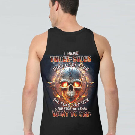 I HAVE THREE SIDES FIRE SKULL ALL OVER PRINT - TLTW1404233