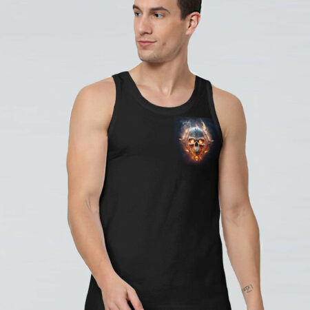 I HAVE THREE SIDES FIRE SKULL ALL OVER PRINT - TLTW1404233