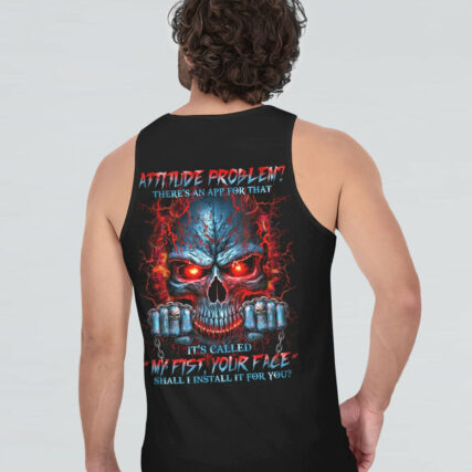 ATTITUDE PROBLEM MADLY SKULL ALL OVER PRINT - TLNO0704233