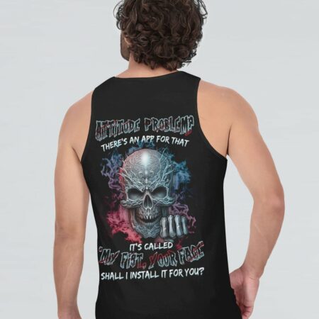 ATTITUDE PROBLEM MAD SKULL ALL OVER PRINT - TLNZ0304234