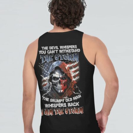 I AM THE STORM GRUMPY OLD MAN REAPER AMERICA FLAG ALL OVER PRINT - TLNZ0903232
