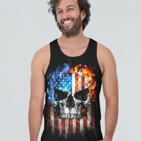 I HAVE THREE SIDES SKULL FLAG ALL OVER PRINT - TLTW1704234