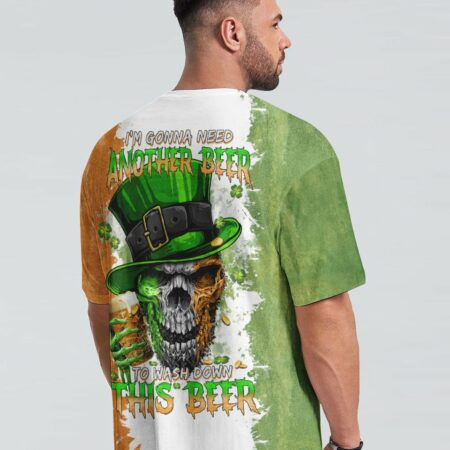 I'M GONNA NEED ANOTHER BEER SKULL PATRICK'S DAY ALL OVER PRINT - TLTM1201231