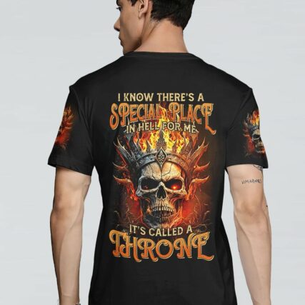 IT'S CALLED A THRONE FIRE SKULL ALL OVER PRINT - TLTM0902233