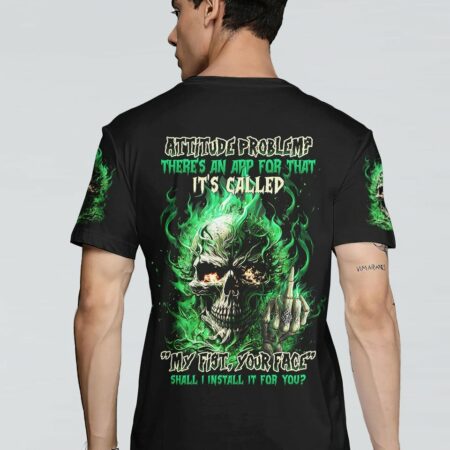 ATTITUDE PROBLEM SKULL ALL OVER PRINT - TLTW2003234