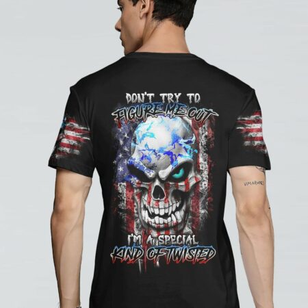 DON'T TRY TO FIGURE ME OUT AMERICA SKULL ALL OVER PRINT - TLTR2003235