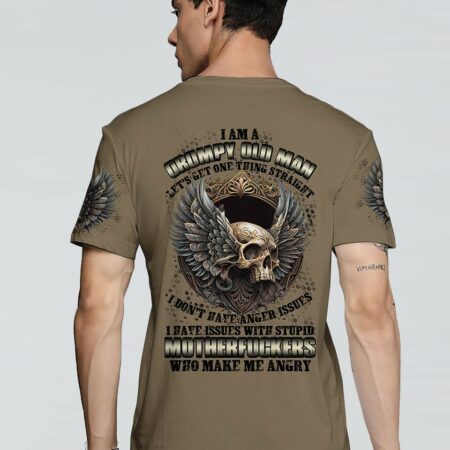 I AM A GRUMPY OLD MAN GOTHIC SKULL WINGS ALL OVER PRINT - TLTR0602231