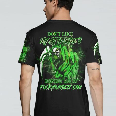 DON'T LIKE MY ATTITUDE SKULL ALL OVER PRINT - YHHN2203232