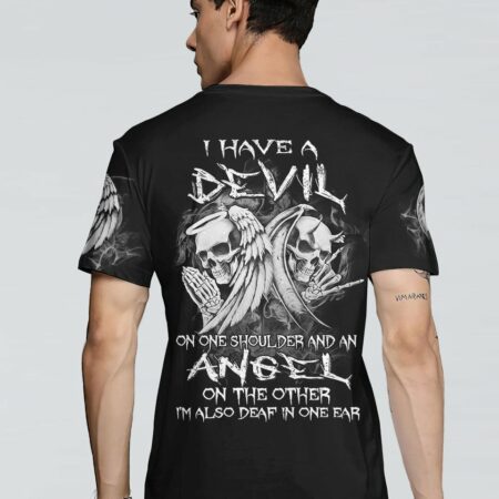 I HAVE A DEVIL ON ONE SHOULDER ALL OVER PRINT - YHHN2303234