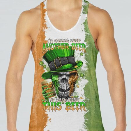 I'M GONNA NEED ANOTHER BEER SKULL PATRICK'S DAY ALL OVER PRINT - TLTM1201231
