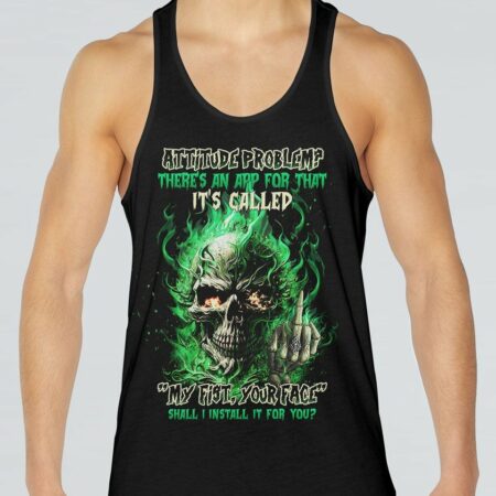 ATTITUDE PROBLEM SKULL ALL OVER PRINT - TLTW2003234