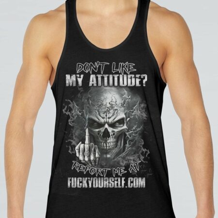 DON'T LIKE MY ATTITUDE MAD SKULL ALL OVER PRINT - TLNZ2604232
