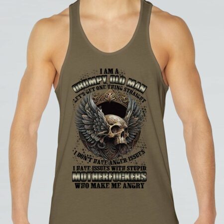I AM A GRUMPY OLD MAN GOTHIC SKULL WINGS ALL OVER PRINT - TLTR0602231
