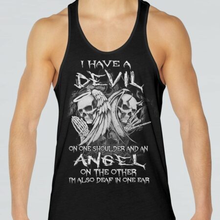 I HAVE A DEVIL ON ONE SHOULDER ALL OVER PRINT - YHHN2303234