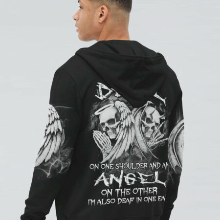 I HAVE A DEVIL ON ONE SHOULDER ALL OVER PRINT - YHHN2303234