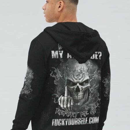 DON'T LIKE MY ATTITUDE MAD SKULL ALL OVER PRINT - TLNZ2604232