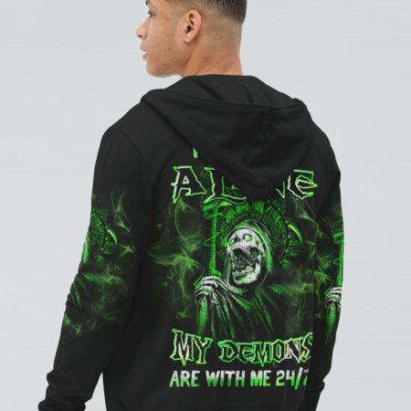 I'M NEVER ALONE SKULL ALL OVER PRINT - YHHN2103233