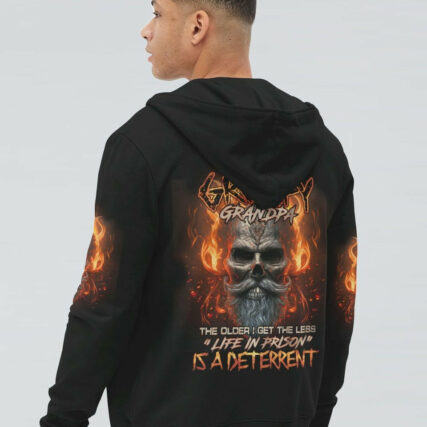 DON'T PISS OFF A GRUMPY GRANDPA SKULL ALL OVER PRINT - TLNO0704232