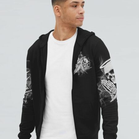 I HAVE A DEVIL ON ONE SHOULDER ALL OVER PRINT - YHHN2303234