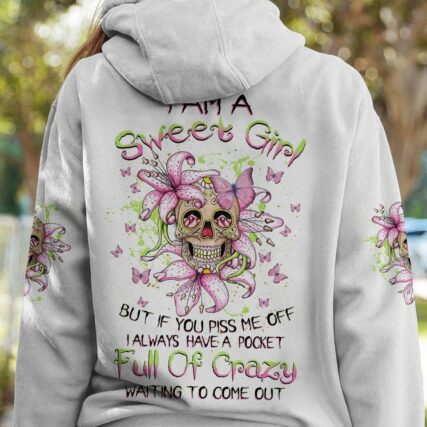 I AM A SWEET GIRL LILY SKULL ALL OVER PRINT - TLNZ0902231