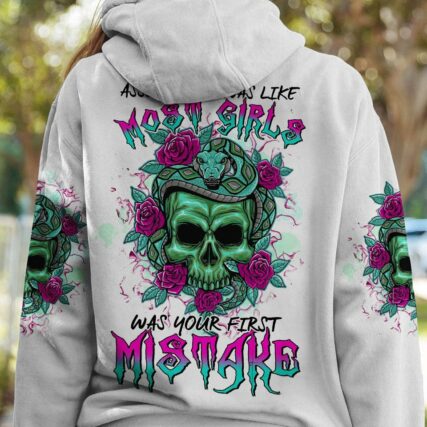 ASSUMING I WAS LIKE MOST GIRLS SNAKE SKULL ALL OVER PRINT - TLTR0102232