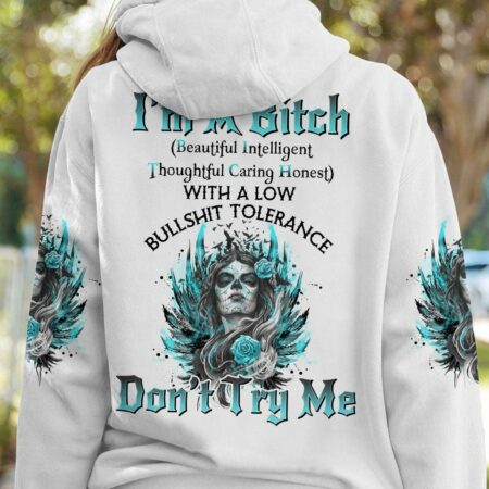 I'M A B DON'T TRY ME SUGAR SKULL WINGS ALL OVER PRINT - TLNO0703234