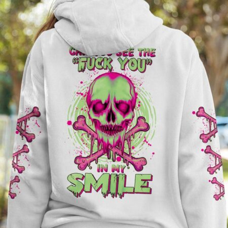 CAN YOU SEE THE F YOU SKULL COLORFUL ALL OVER PRINT - TLNZ1503231