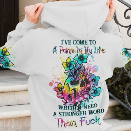 I'VE COME TO A POINT FLOWER SKULL ALL OVER PRINT - YHHN2202234