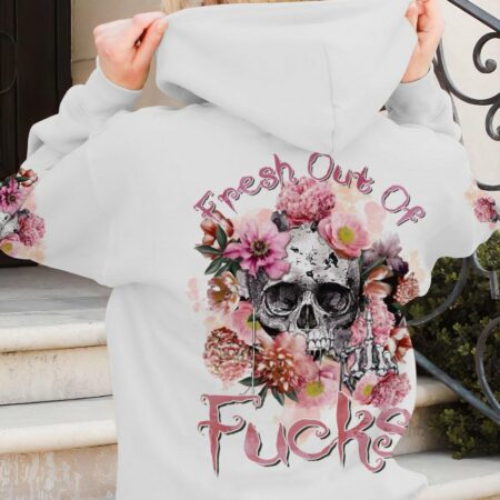 FRESH OUT OF F FLORAL SKULL ALL OVER PRINT - TLTR2102232