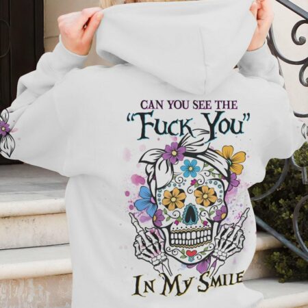 CAN YOU SEE THE F YOU SUGAR SKULL ALL OVER PRINT - YHHG1503231