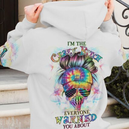 I'M THE CRAZY B MESSY BUN ALL OVER PRINT - YHHG2102235