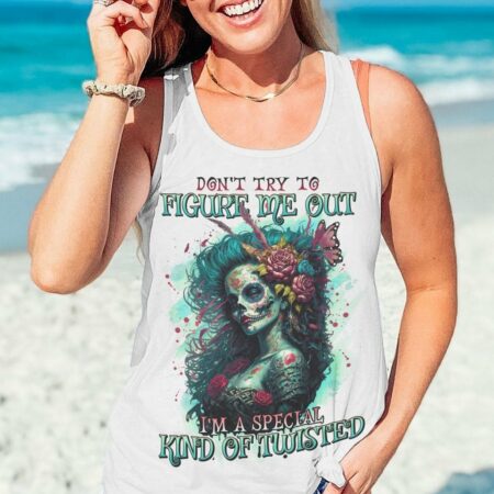 DON'T TRY TO FIGURE ME OUT SUGAR SKULL ALL OVER PRINT - TLNO2103233