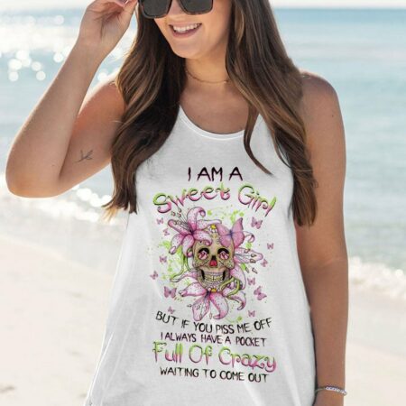 I AM A SWEET GIRL LILY SKULL ALL OVER PRINT - TLNZ0902231