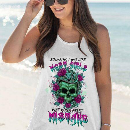 ASSUMING I WAS LIKE MOST GIRLS SNAKE SKULL ALL OVER PRINT - TLTR0102232