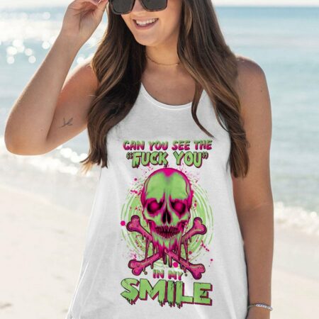 CAN YOU SEE THE F YOU SKULL COLORFUL ALL OVER PRINT - TLNZ1503231
