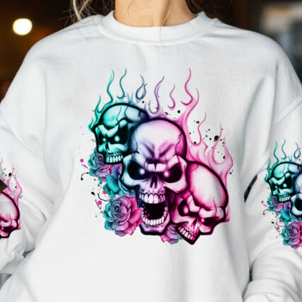 I AM THE STORM 3 SKULLS ALL OVER PRINT - TLTR0704232