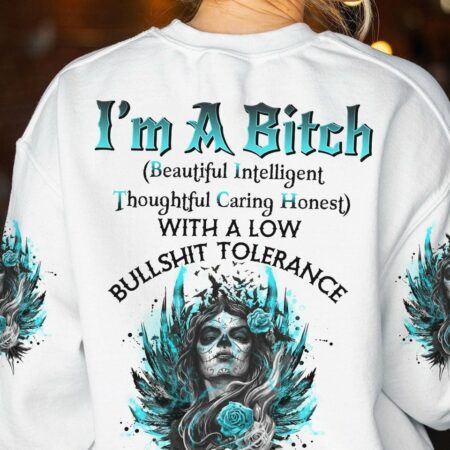 I'M A B DON'T TRY ME SUGAR SKULL WINGS ALL OVER PRINT - TLNO0703234