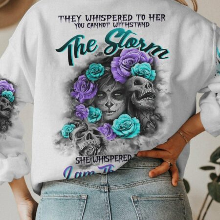 I AM THE STORM SUGAR SKULL ALL OVER PRINT - TLTW0303234