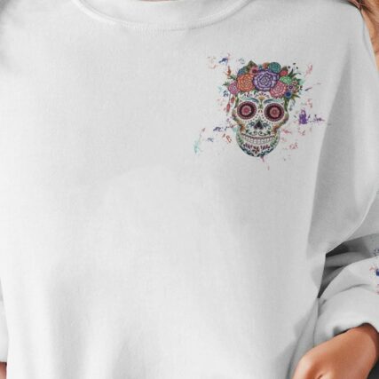 INKED MAMA FLOWER SUGAR SKULL ALL OVER PRINT - TLTW2302233