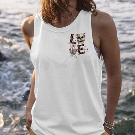 LOVE SKULL ROSE ALL OVER PRINT - TLTW0803232