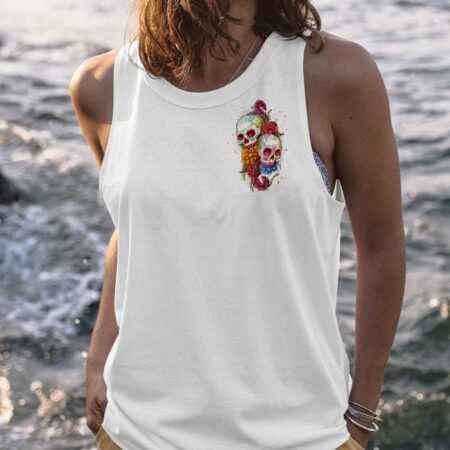I AM A SWEET GIRL FLOWER SKULL ALL OVER PRINT - YHHN3001231