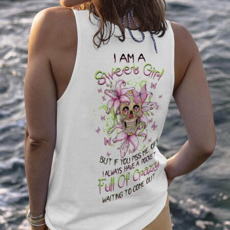 I AM A SWEET GIRL LILY SKULL ALL OVER PRINT - TLNZ0902231